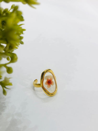 Flower Print Ring
